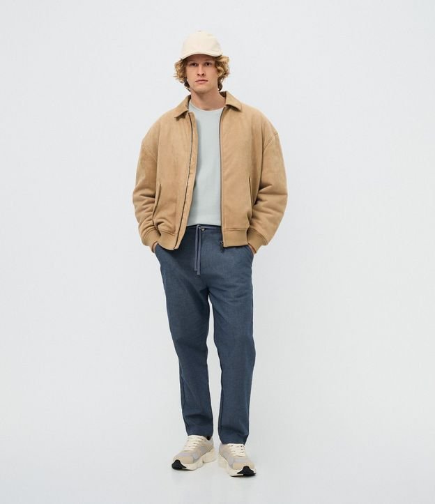 Campera Bomber en Gamuza Pesado 2