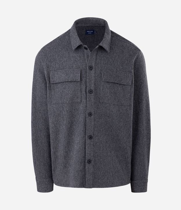 Camisa Overshirt Manga Larga en Polyvelour 6