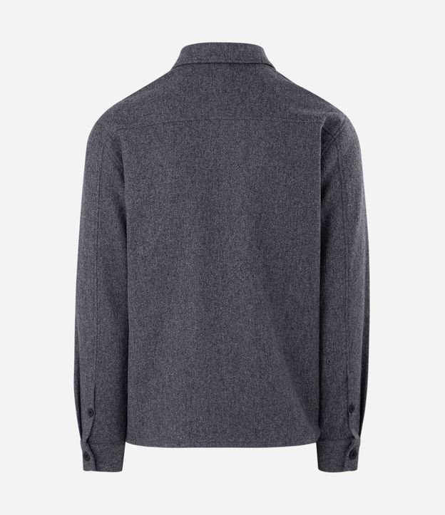 Camisa Overshirt Manga Larga en Polyvelour 7