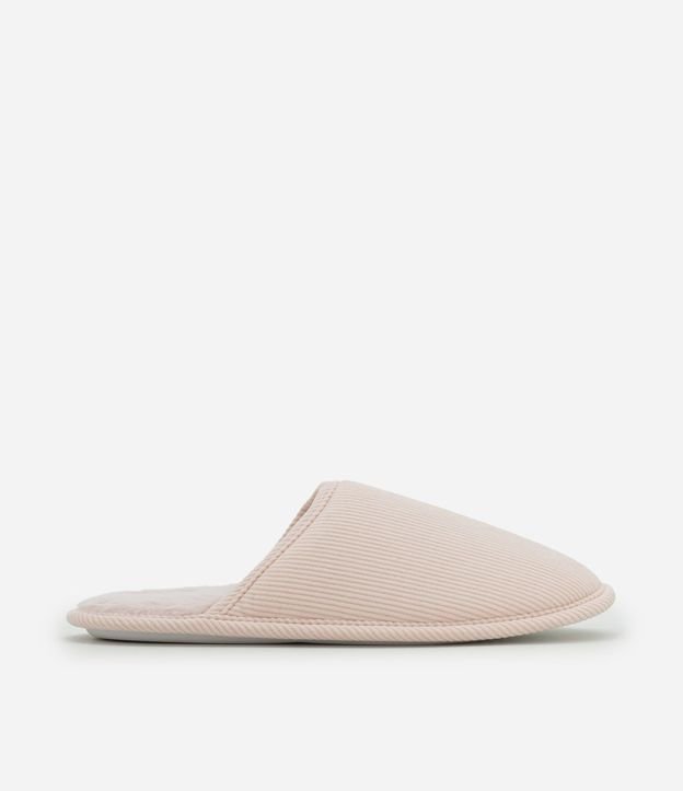 Pantufla Abierta Texturizada con Pelitos