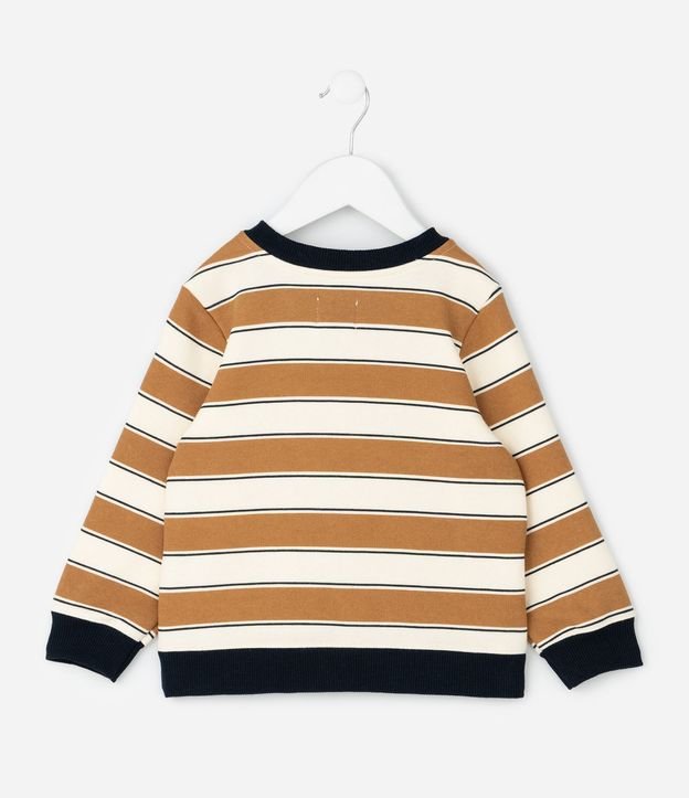 Conjunto Infantil en Algodón con Rayas y Felpa Interna – Talle 1 a 6 años 5