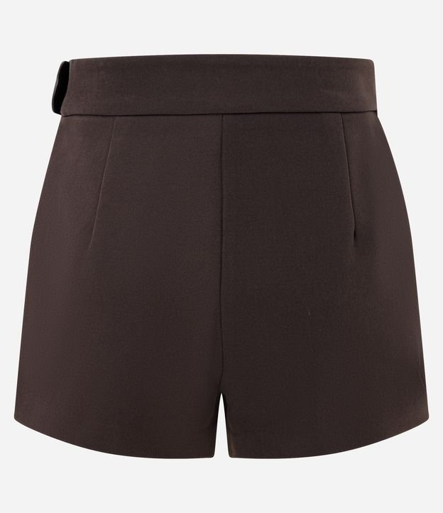 Short Pollera Sastre con Plegado Delantero y Cinturón Lateral 6