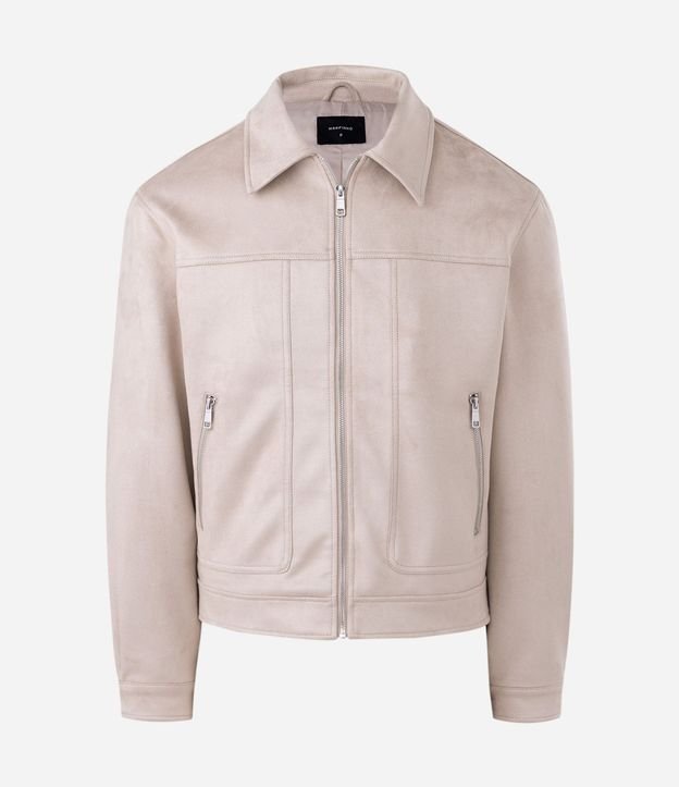 Campera Masculina Harrington en Gamuza 6