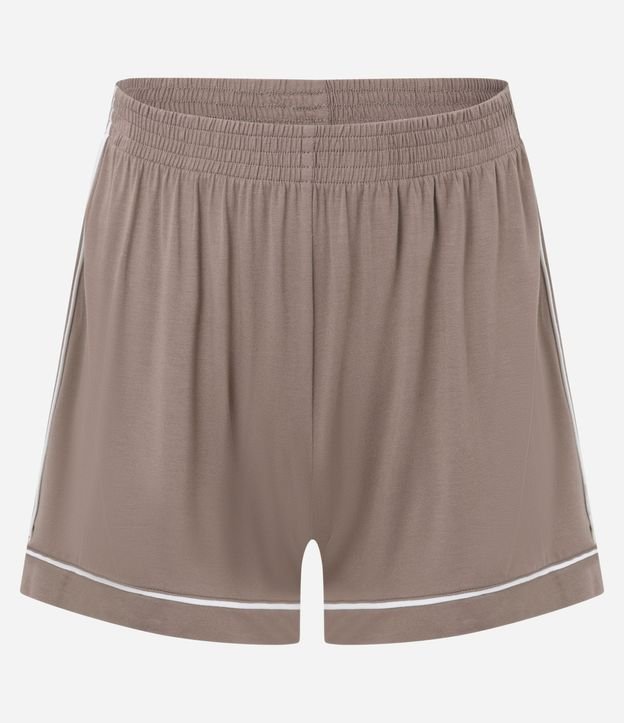 Pijama Corta en Viscosa con Biés Contrastantes 3