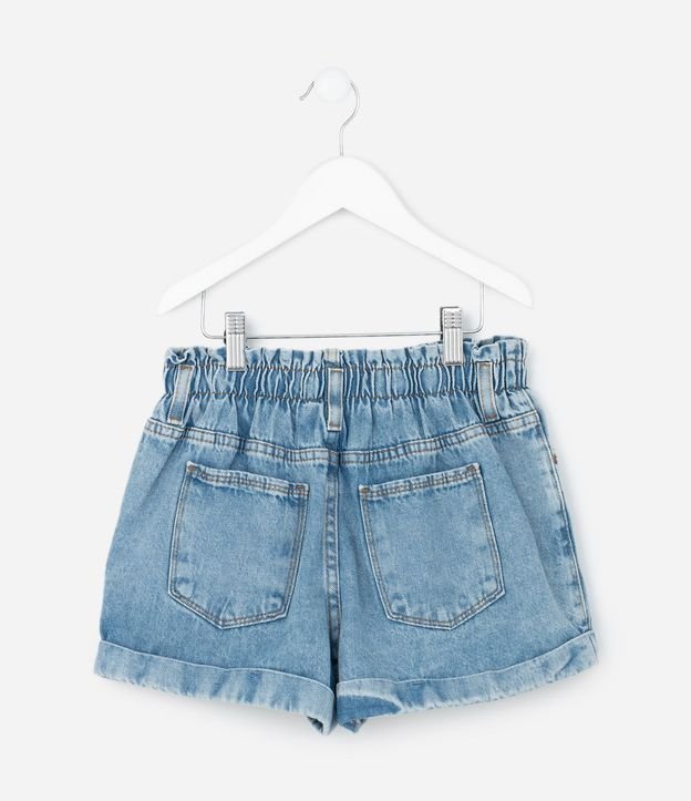 Short Infantil Clochard en Jeans con Estampado de Moñitas – Talle 5 a 14 años 3