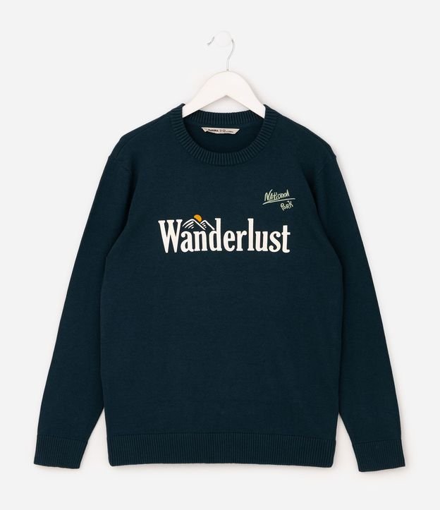 Buzo Infantil Texturizado con Lettering Wanderlust – Talle 5 a 14 años 2