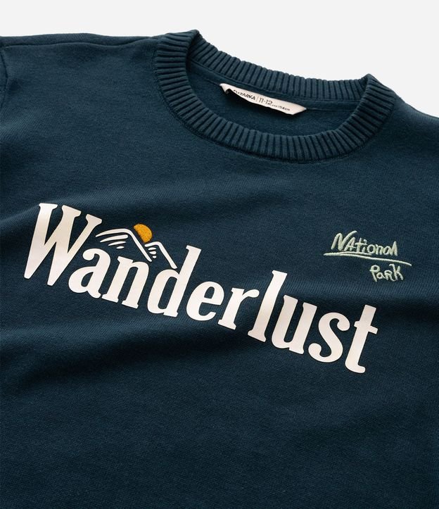 Buzo Infantil Texturizado con Lettering Wanderlust – Talle 5 a 14 años 5