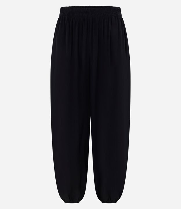 Pantalón Boho Balloon en Viscosa con Cintura Elástica y Bajo 5