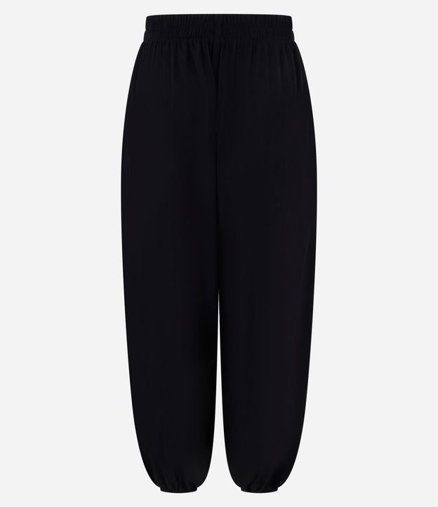Pantalón Boho Balloon en Viscosa con Cintura Elástica y Bajo 6