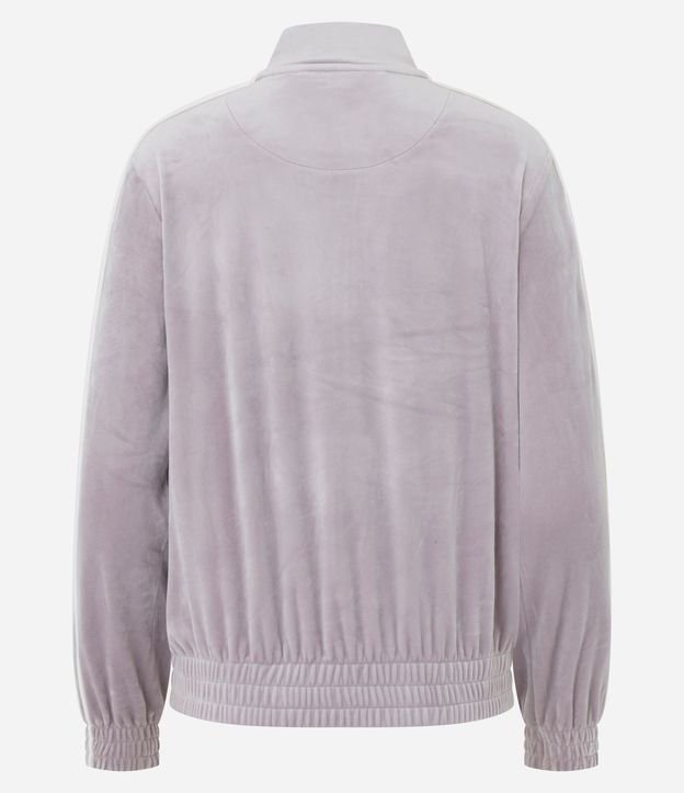Campera Deportiva en Plush con Piping Contrastante 7