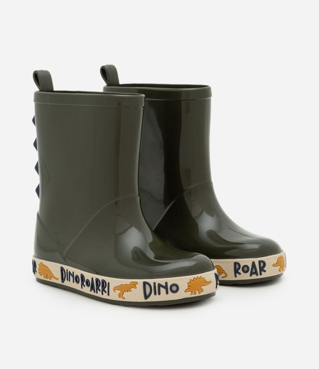 Bota de Lluvia Infantil con Detalle de Dinosaurio – Talle 21 a 28 1