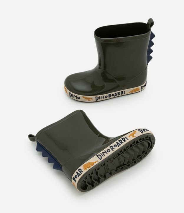 Bota de Lluvia Infantil con Detalle de Dinosaurio – Talle 21 a 28 4