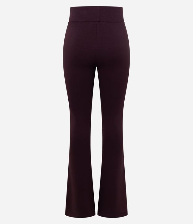 Pantalón Flare en Microfibra con Cintura Ancha 2