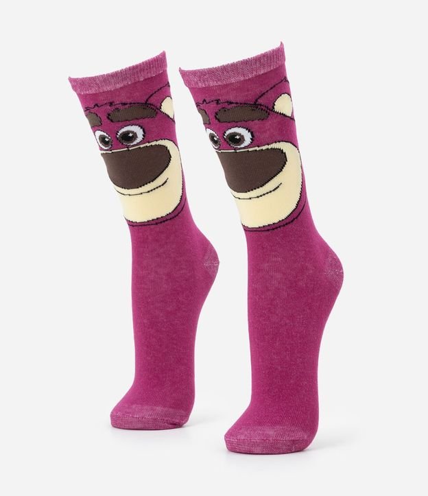 Media Caña Larga en Algodón con Estampa Lotso Toy Story