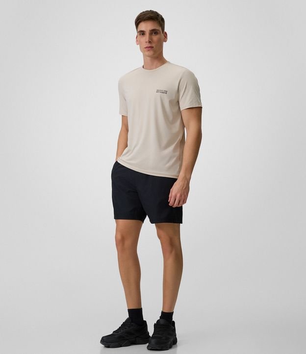 Remera Regular en Poliamida con Tecnologia Dry y Estampa Lettering Seeking My Highs 2