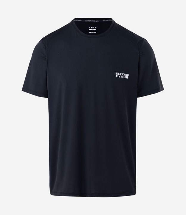 Remera Regular en Poliamida con Tecnologia Dry y Estampa Lettering Seeking My Highs 6