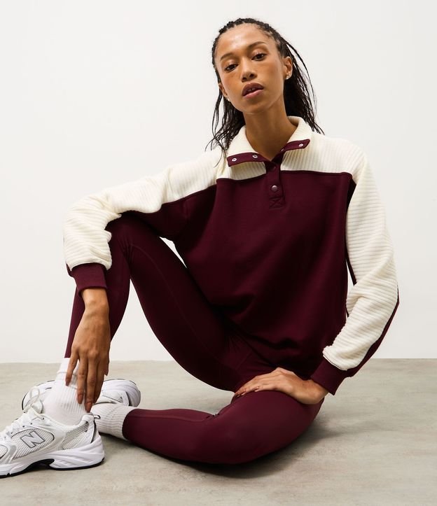 Buzo Deportivo Oversized en Cotton con Recorte Rectilínea 1