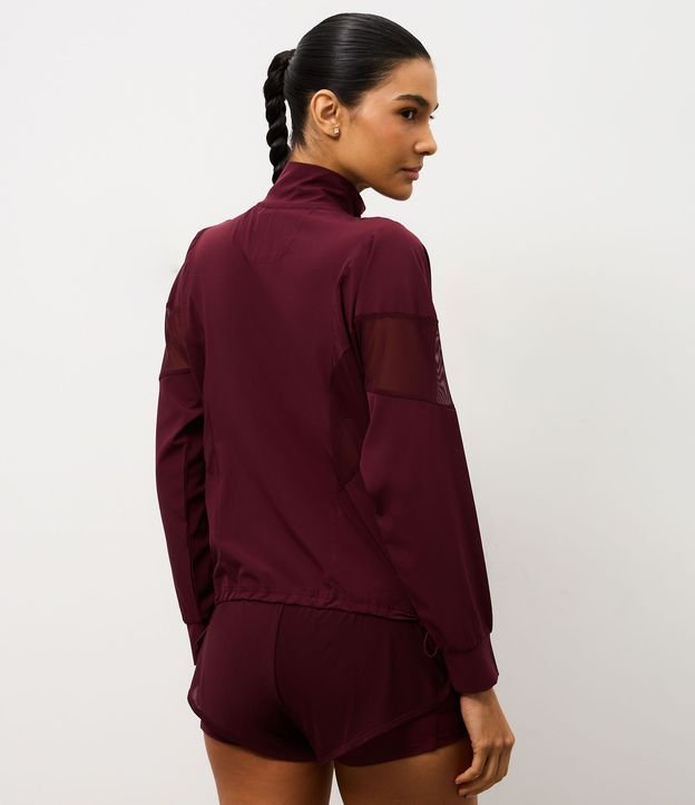 Campera Deportiva Rompe Viento con Recortes en Tule 4