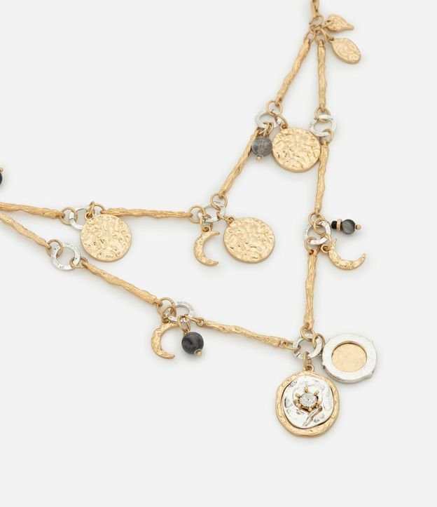 Collar Capas en Metal con Dijes 1