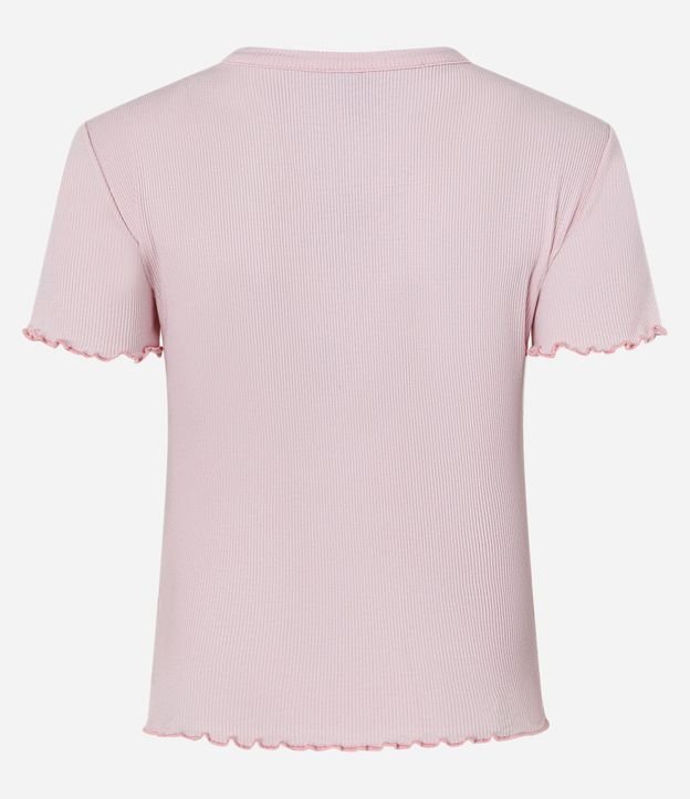 Blusa Manga Corta con Cuello Redondo 7