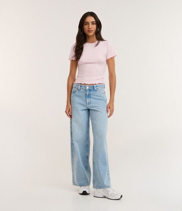 Blusa Manga Corta con Cuello Redondo 2