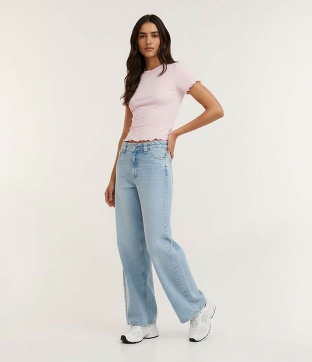 Blusa Manga Corta con Cuello Redondo 4