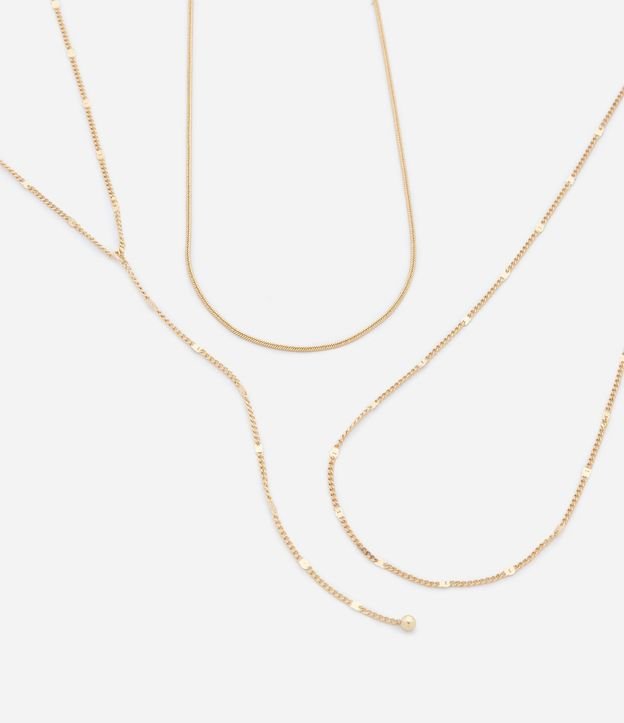 Collar Capas en Metal con Cadena Fina 1