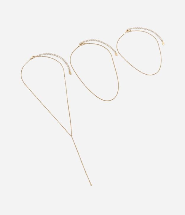 Collar Capas en Metal con Cadena Fina 2