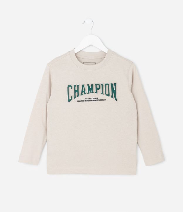 Remera Infantil con Lettering en Relieve – Talle 5 a 14 años