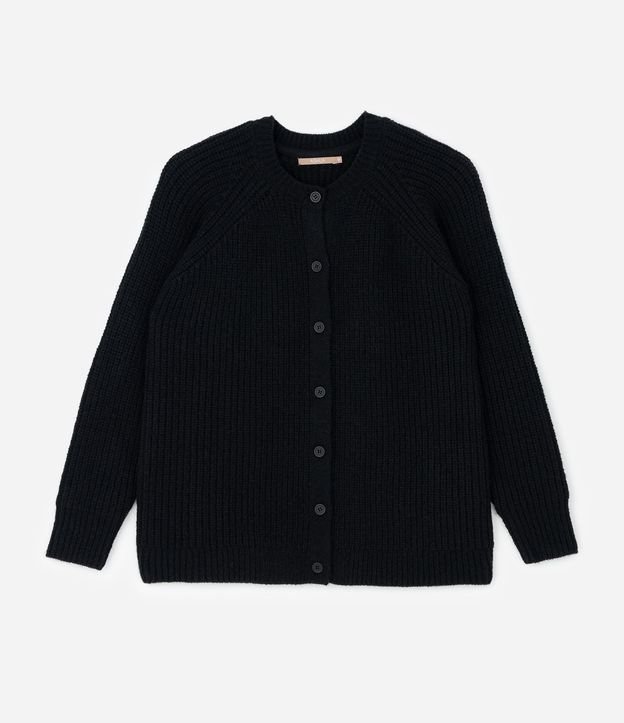Cardigan Alargado en Punto con Botones Curve & Plus Size 5