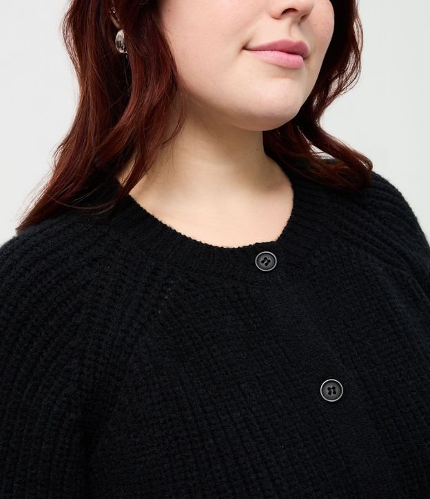 Cardigan Alargado en Punto con Botones Curve & Plus Size 3