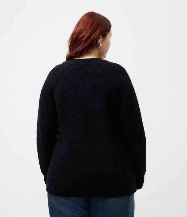 Cardigan Alargado en Punto con Botones Curve & Plus Size 4