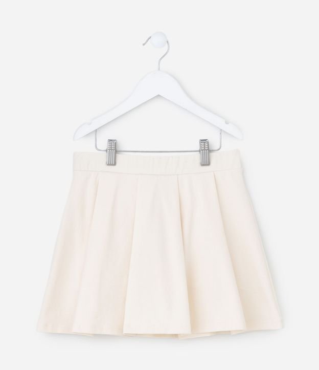 Pollera Infantil en Cotton con Pliegues y Short Interno – Talle 5 a 16 años 2