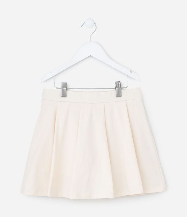 Pollera Infantil en Cotton con Pliegues y Short Interno – Talle 5 a 16 años 3