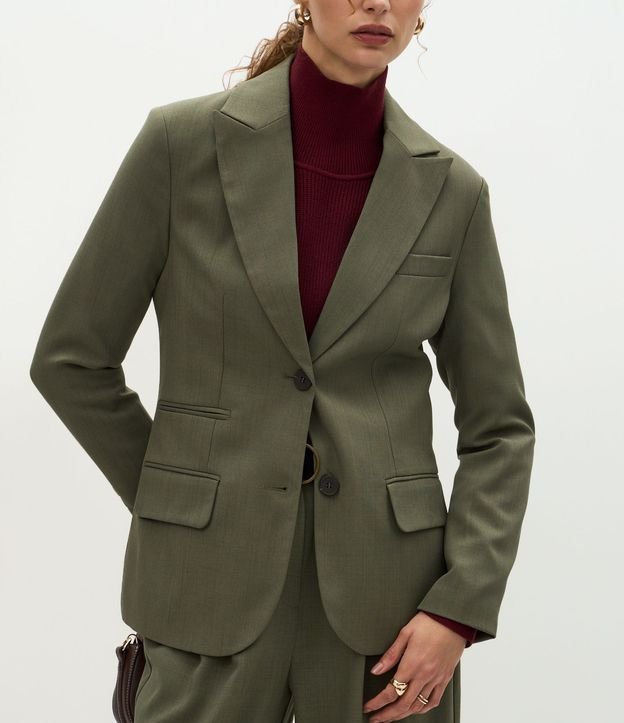 Blazer Oversized Sastre con Bolsillos Delanteros 4