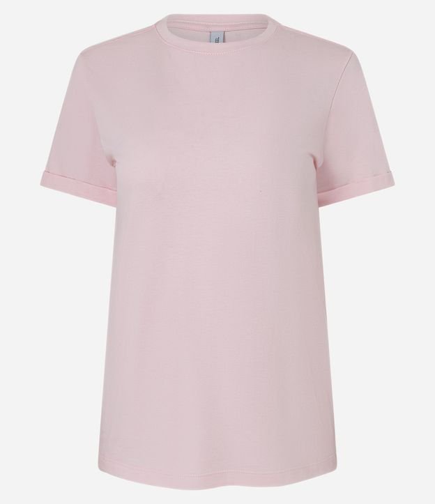 Remera en Media Malla con Manga Corta Doblada 6