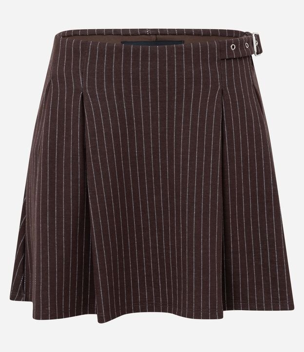 Short Pollera Raya de Tiza con Hebilla Lateral 6