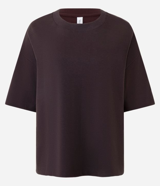 Remera Over Malla con Manga Corta 4