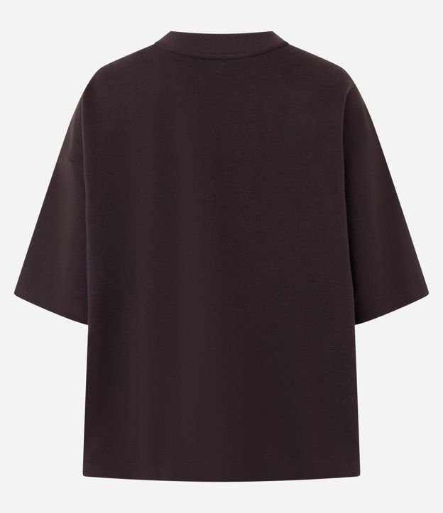 Remera Over Malla con Manga Corta 5