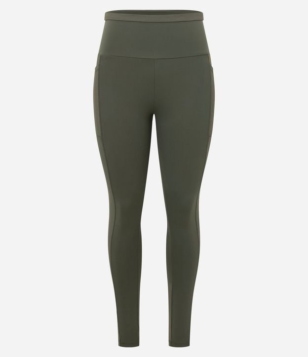 Pantalón Legging Deportivo en Poliamida con Cintura Texturizada 7