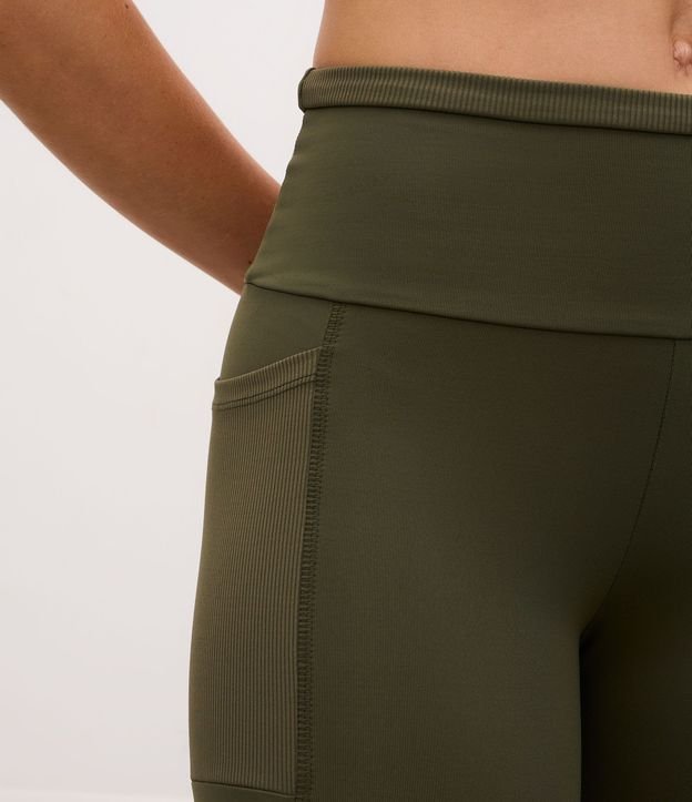 Pantalón Legging Deportivo en Poliamida con Cintura Texturizada 5