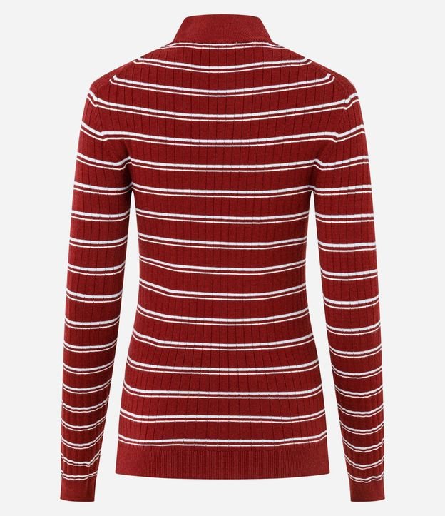 Blusa Regular en Punto con Estampa Rayada 3