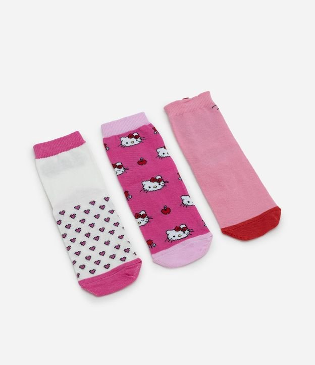 Kit 03 Medias Infantiles con Hello Kitty – Talle 19 a 34