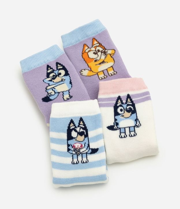 Kit 03 Pares Media Infantil con Estampado Bluey – Talle 19 a 34