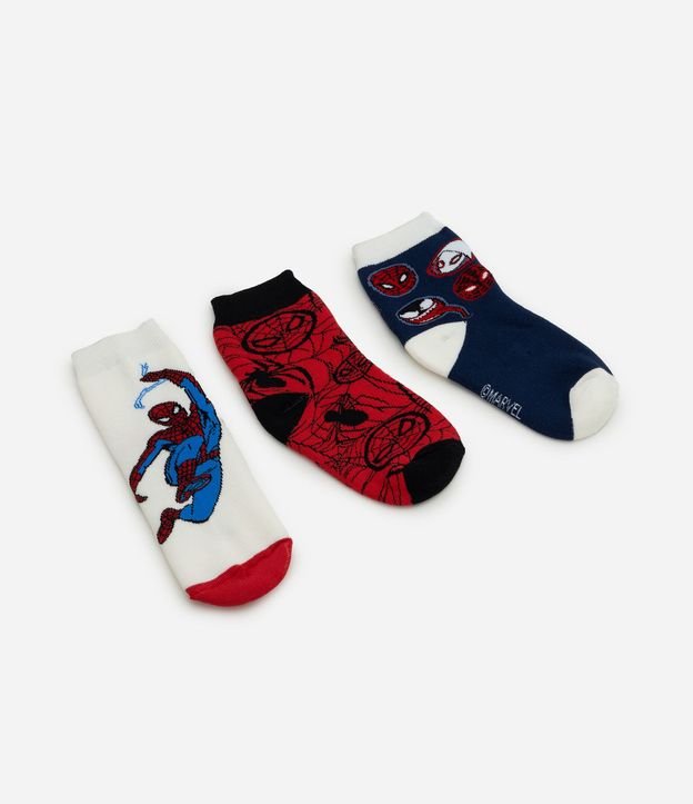 Kit 03 Pares de Medias Infantil Spider-Man – Talle 19 a 34