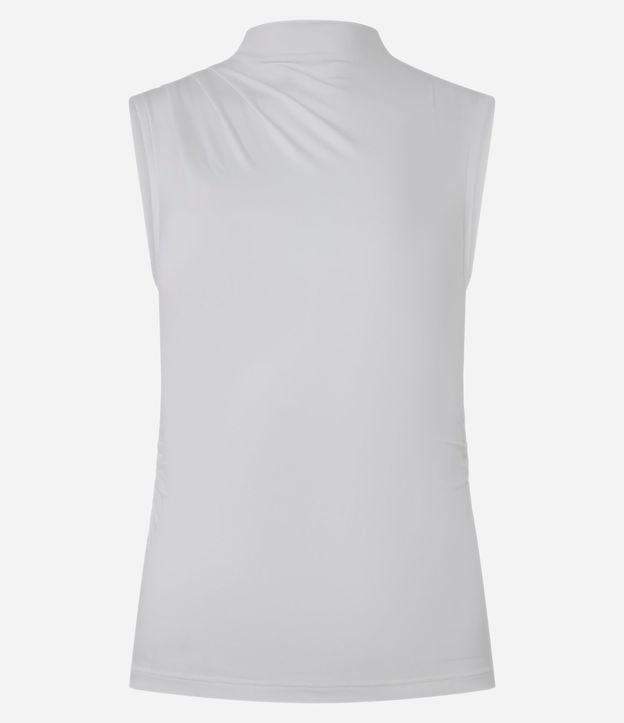 Blusa sin Manga en Jersey con Drapeados Laterales 5