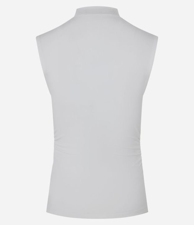 Blusa sin Manga en Jersey con Drapeados Laterales 7