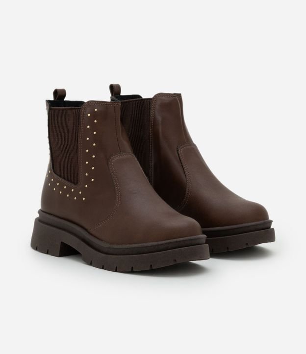 Bota Chelsea Infantil con Detalles Dorados – Talle 28 a 35 2