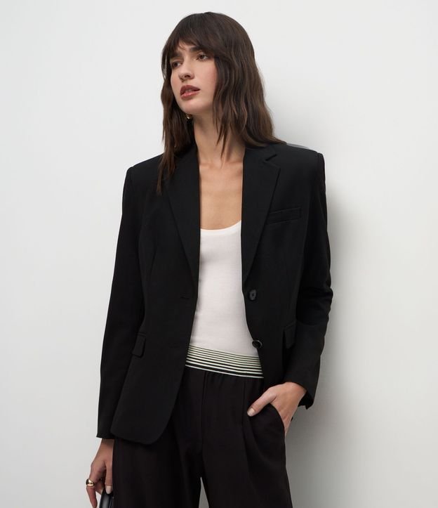 Blazer Sastre con Cuello Solapa