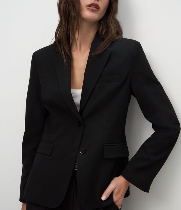 Blazer Sastre con Cuello Solapa 4